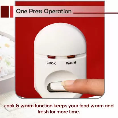 Inalsa Precise Electric Rice Cooker  (1.5 L, Red, White, Silver) Inalsa Precise Electric Rice Cooker  (1.5 L, Red, White, Silver)
